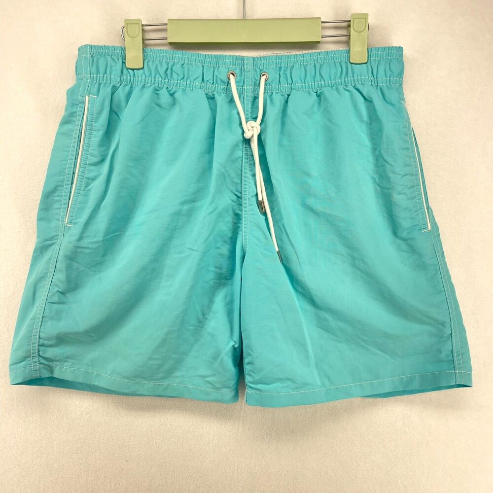 Bugatchi Lined Swim Trunks Light‎ Blue Mens Size L